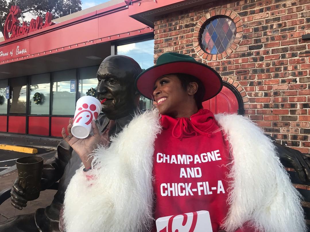 Champagne & Chick-Fil-A Hoodie